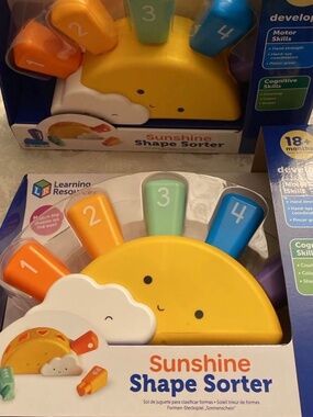 Set of 2 New In Box Learning Resources Sunshine Shape Sorters